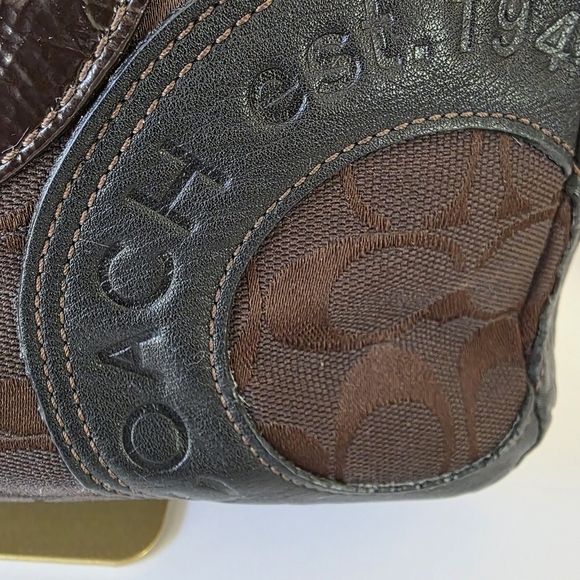 Coach Circle Patchwork Y2K East-West Tote Mixed Leathers - Picture 11 of 15